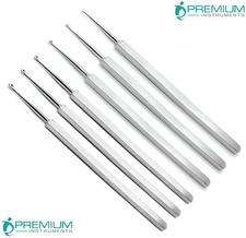 6 Pcs Meyhoefer Chalazion Ear Curette #-1,#0,#1,#2,#3,#4 Surgical ENT Instrument picture