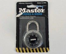 VTG NOS 70s 80s New Old Stock Master Combination Lock 1500D Made in USA Lifetime picture