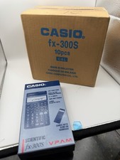 Vintage CASE Lot of 10 New Casio fx-300S NOS Scientific Calculators RARE picture
