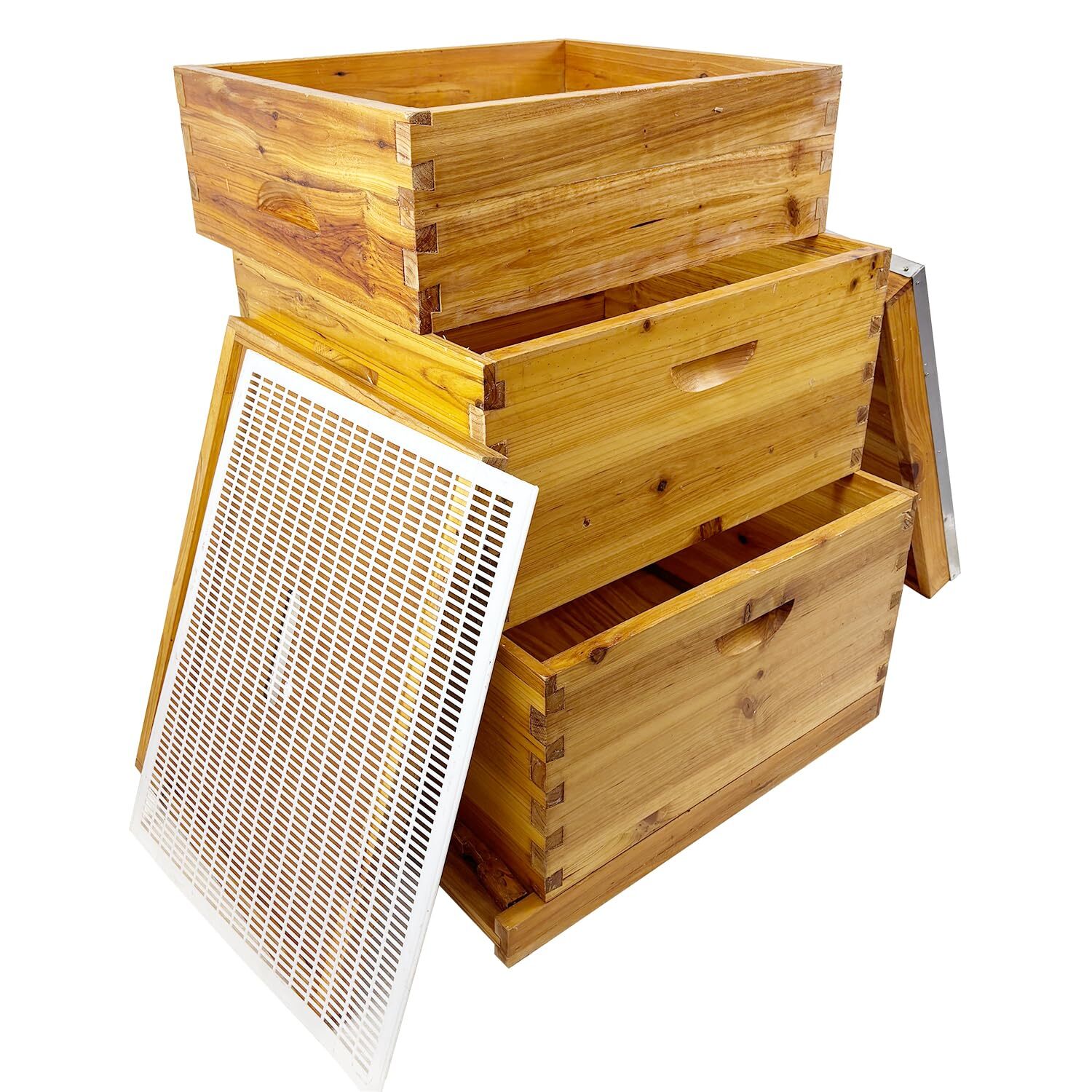 3 Layers Beehive Complete Box Kit Langstroth Beekeeping 2 Deep and 1 Medium 3 Layers Beehive Complete Box Kit Langstroth Beekeeping 2 Deep and 1 Medium