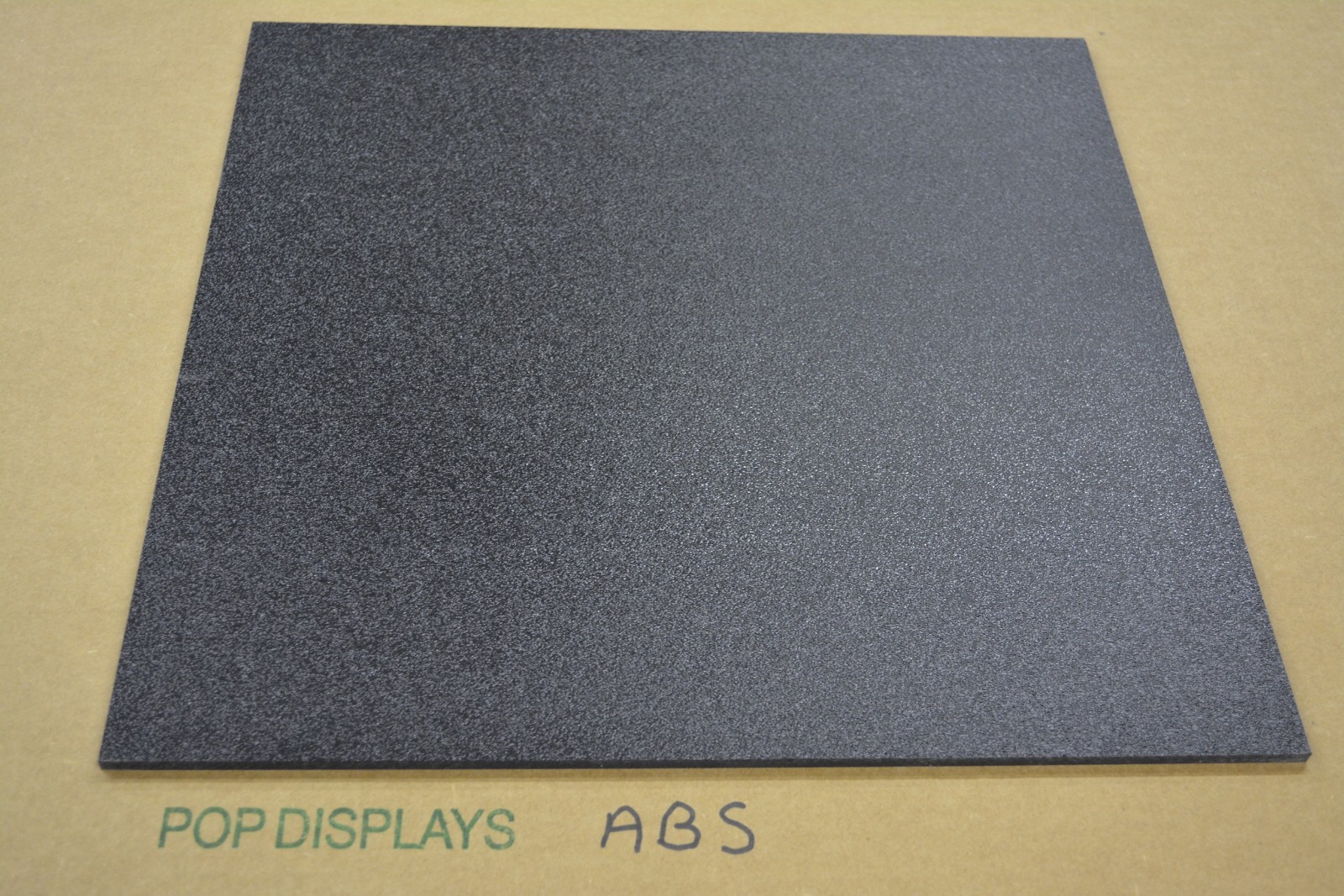 ABS Black Plastic Sheet 1/16