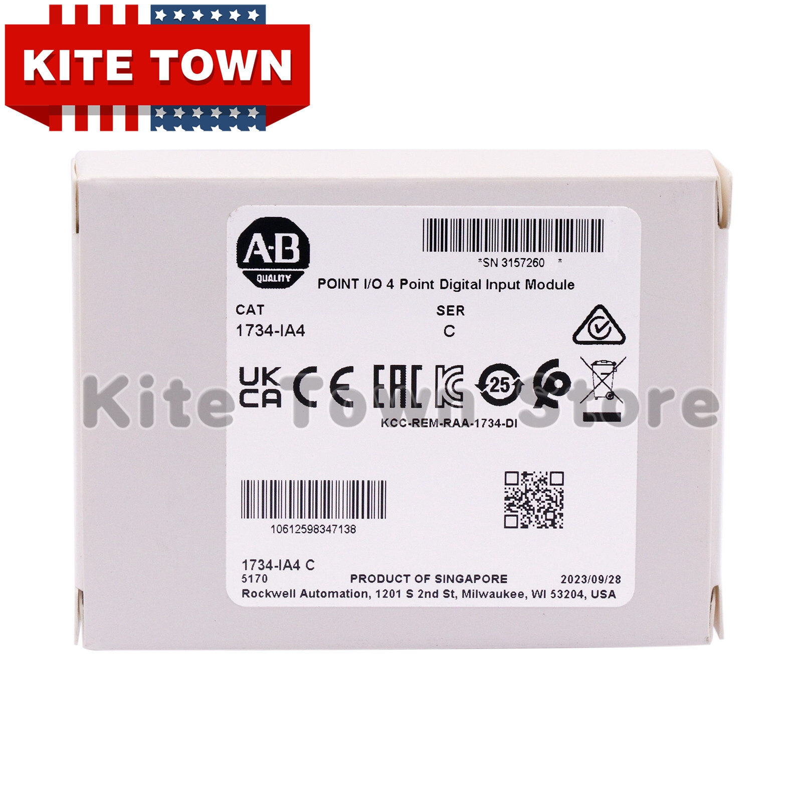 2023-2024 US New Allen Bradley 1734-IA4 /C POINT I/O 4-Channel Input Module