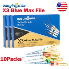 10Pk Dental Endodontic Files X3 Blue Root canal Rotary Endo File 25MM Flexible picture