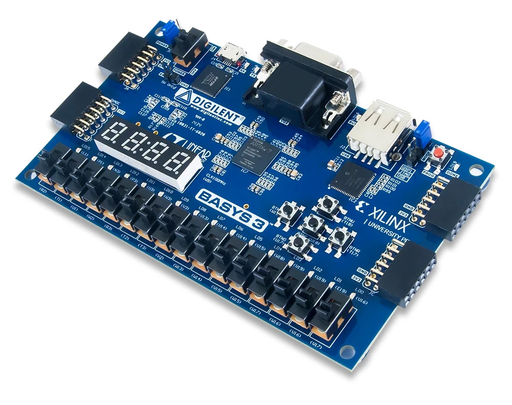 Digilent Basys 3 Artix-7 FPGA Dev Board XC7A35T USB-JTAG VGA Pmod