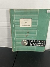 Ballantine Model 305 Peak-To-Peak Electronic Voltmeter Instructions picture