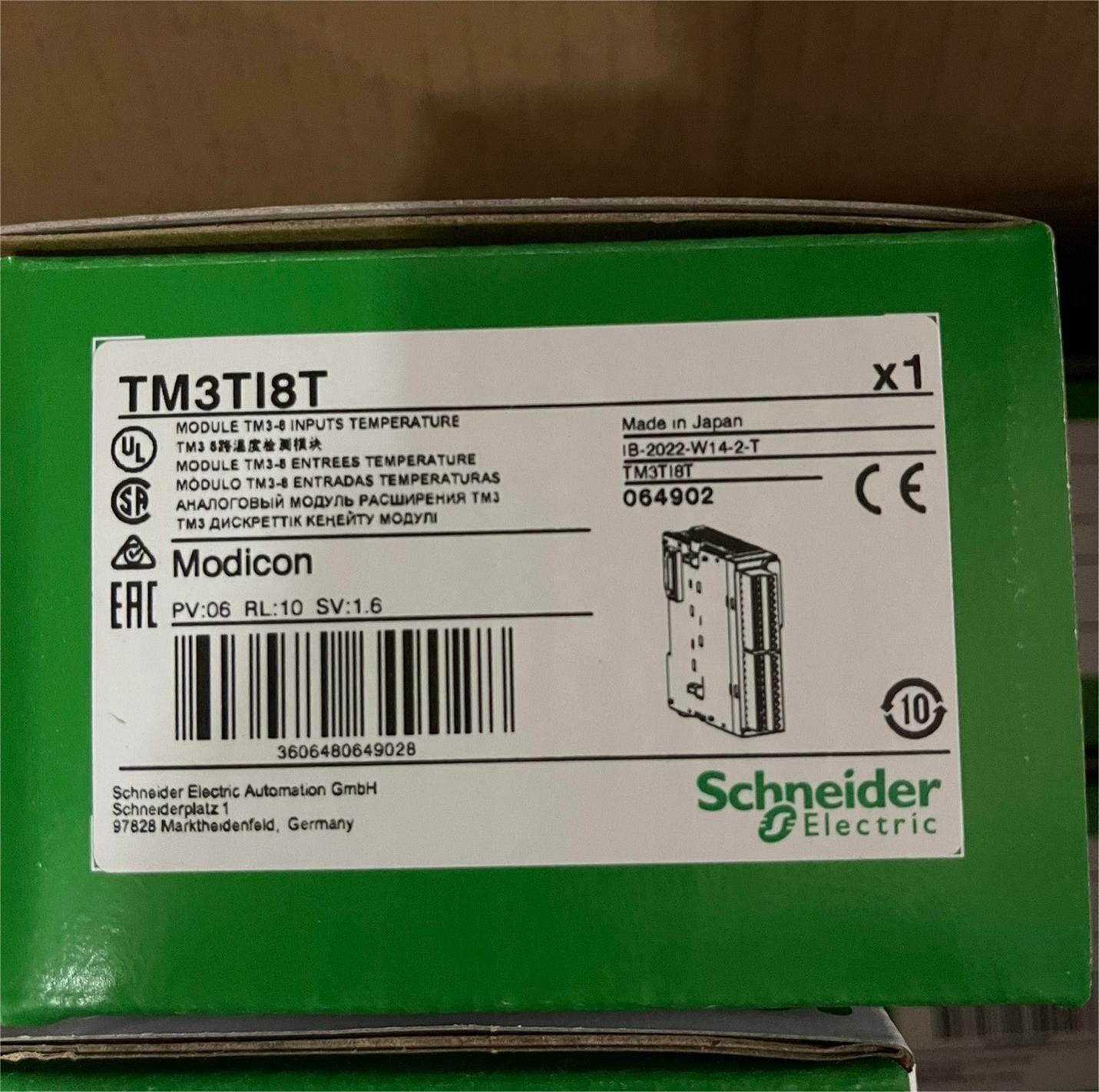 1PC New Schneider TM3TI8T PLC Module Expedited Shipping