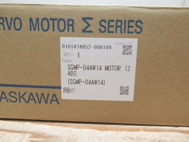 Yaskawa Electric SGMP-04AW14 AC Servo Motor 400W Unused Japan Stock