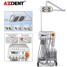 AZDENT Unidad de entrega dental portatil compresor de aire succion con Luz LED picture
