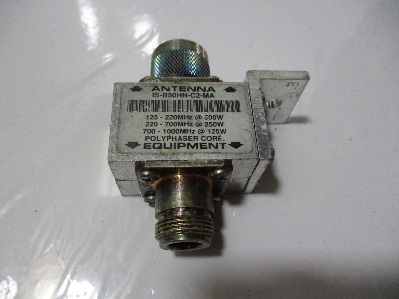 Polyphaser IS-B50HN-C2-MA 125-1000MHz 125-500W Bulkhead Arrestor