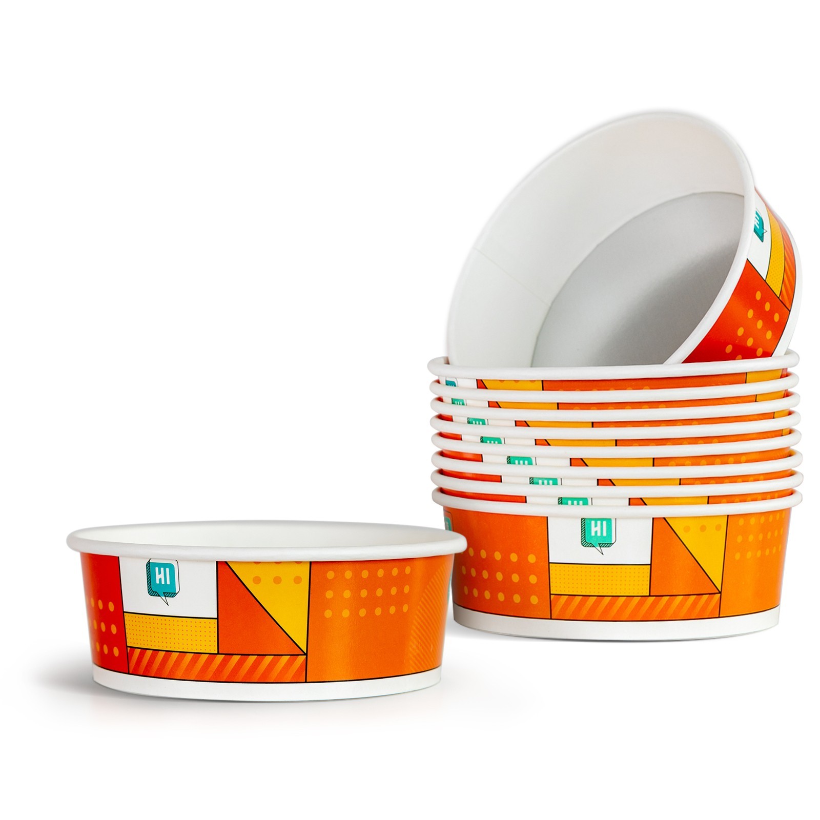 NEO CUCINA Induction-Safe Paper Bowls, 300-Pack, Compatible with Ramen Cooker