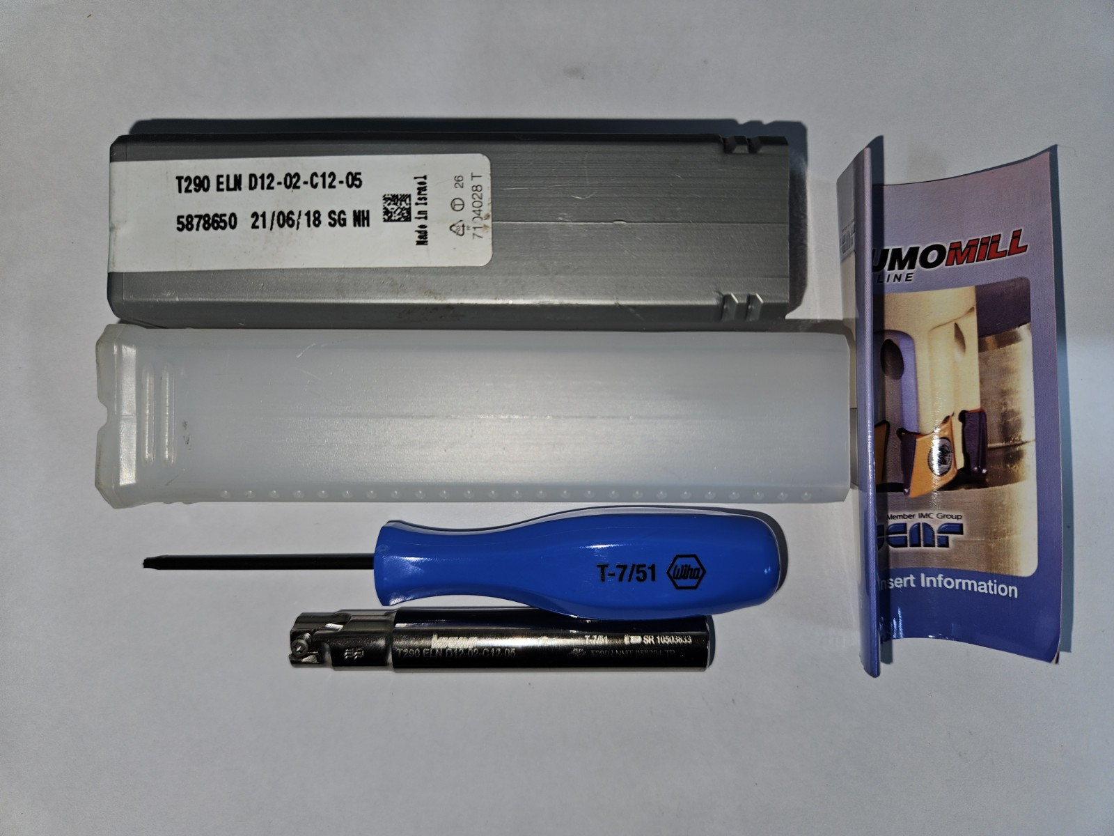 ISCAR T290 ELN D12-02-C12-05 Indexable End Mill Cutter 