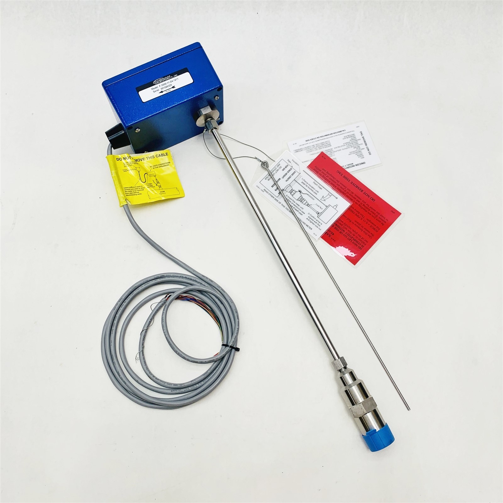 Onicon F-3500-11-D4-1211 Electromagnetic Insertion Flow Meter Mag Sensor New 