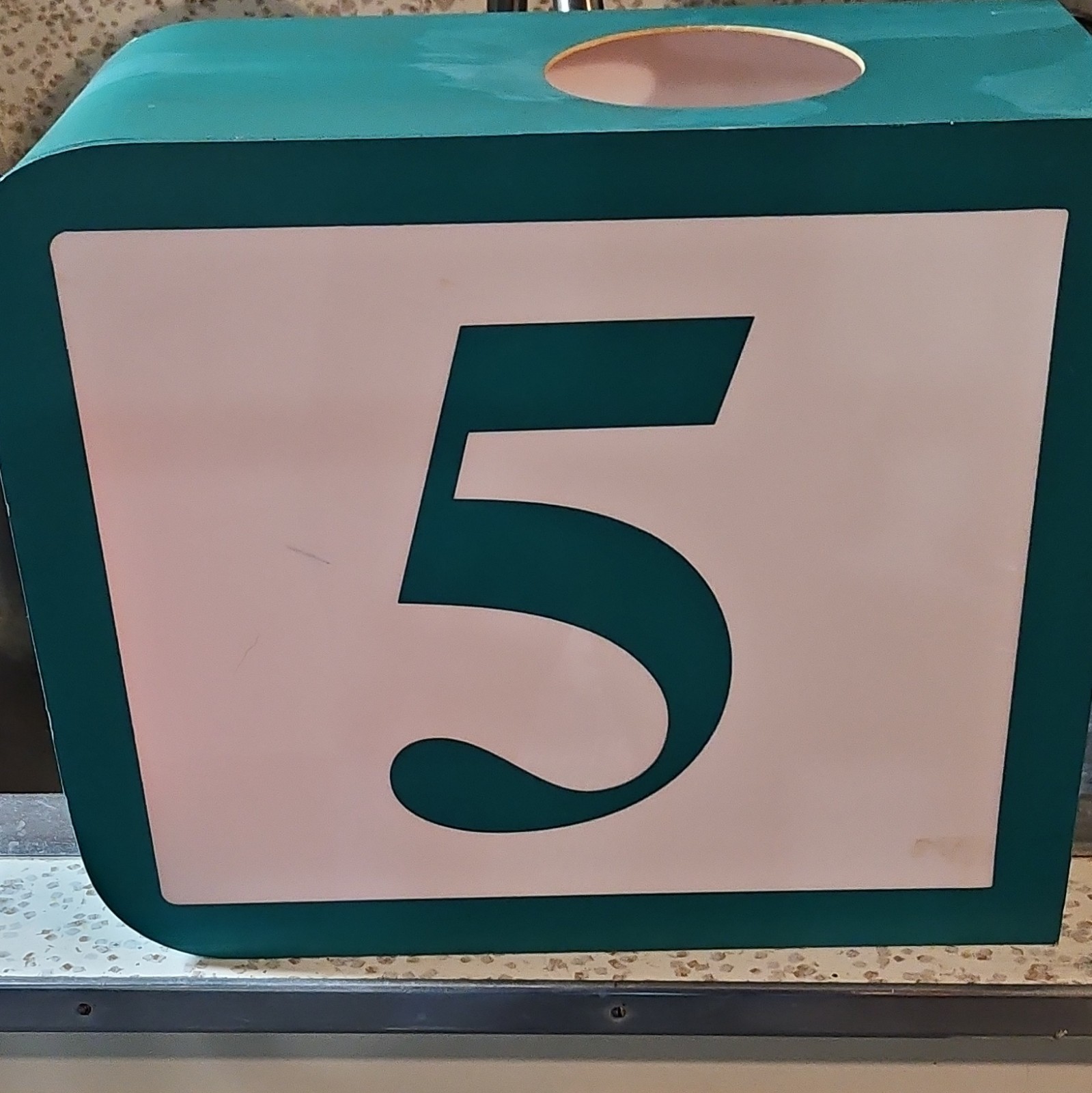 Vintage Ames Department Store Aisle Sign Panel - Number 5 (Last One)