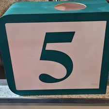 Vintage Ames Department Store Aisle Sign Panel - Number 5 (Last One) picture