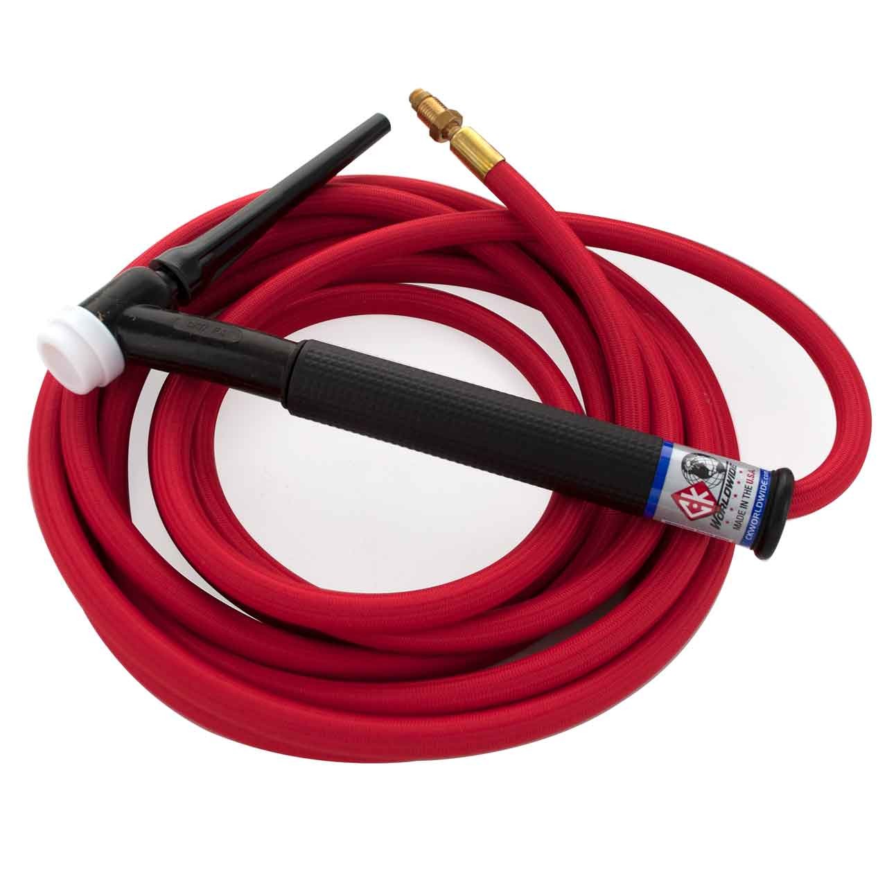 CK17 Air Cooled TIG Torch Kit Flex 150A 12.5' 1-Pc Super-Flex CK17-12-RSF FX CK17 Air Cooled TIG Torch Kit Flex 150A 12.5' 1-Pc Super-Flex CK17-12-RSF FX