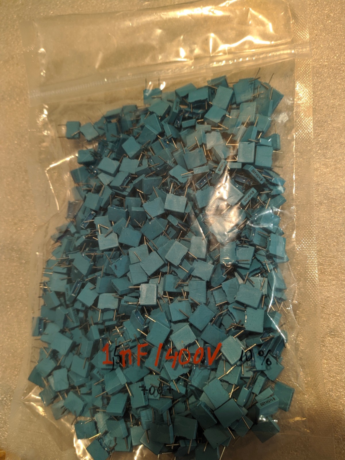 LOT SIEMENS CAPACITORS NOS 1.5nF 1500pF 400v