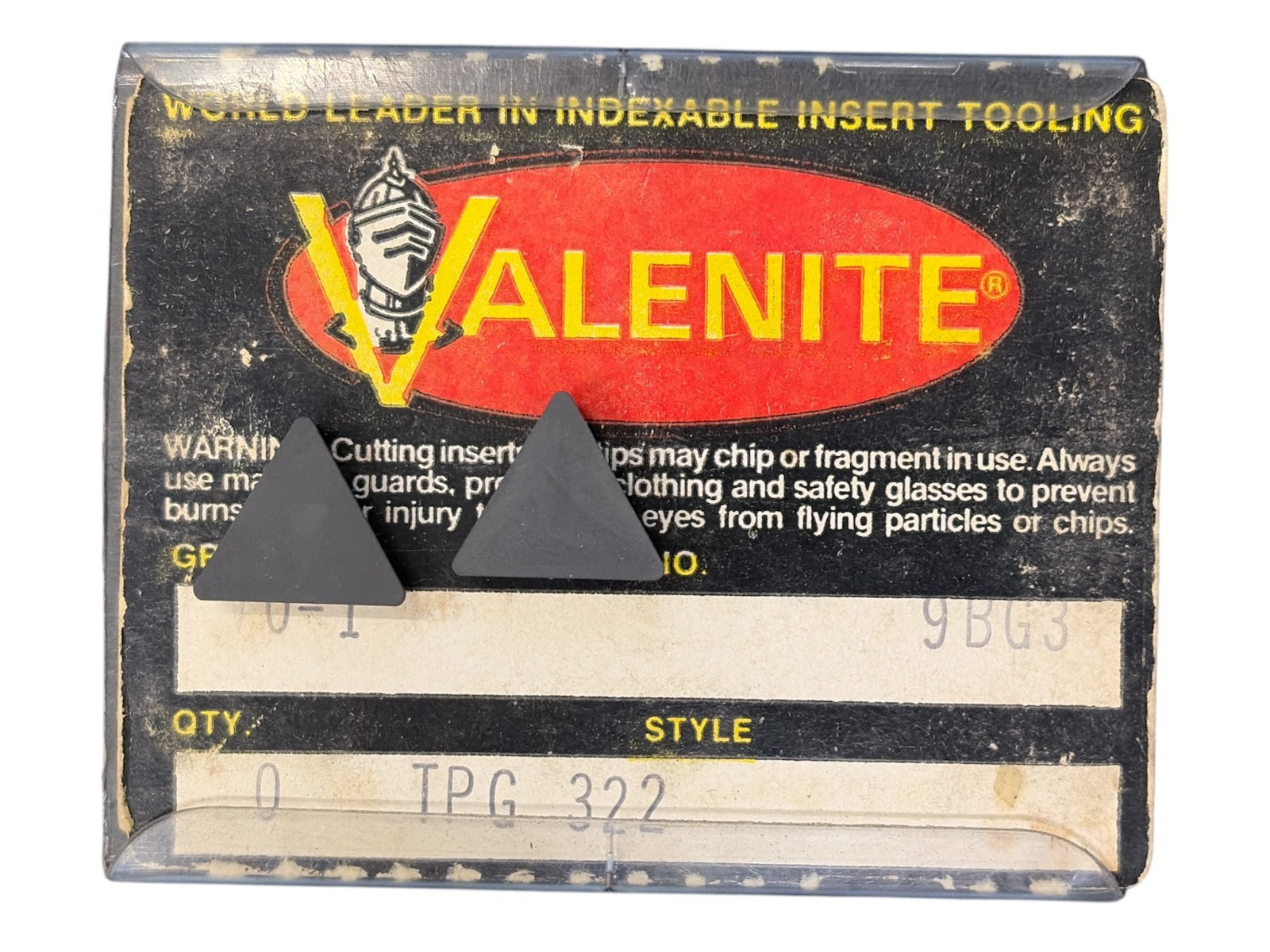 (5 Pcs) Valenite TPG  322 GRADE: V0-1 Carbide Inserts