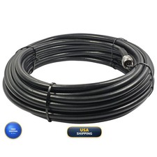 SureCall 50' SC-400 Ultra Low-Loss Coax Cable N-Male Connectors Black picture