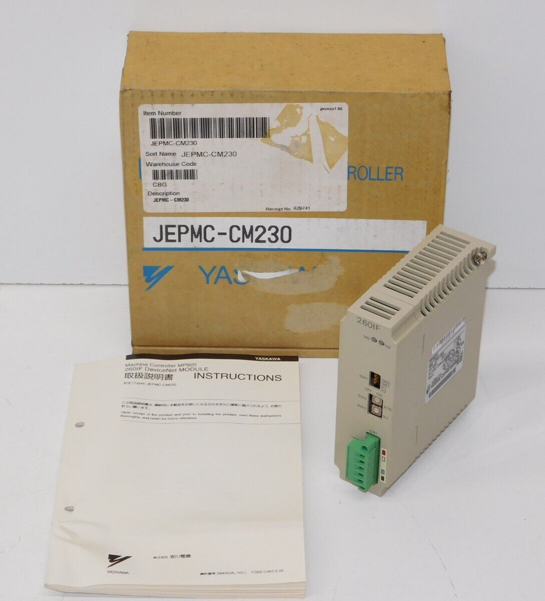 New Yaskawa Electric JEPMC-CM230 DeviceNet Communication Module Machine Control