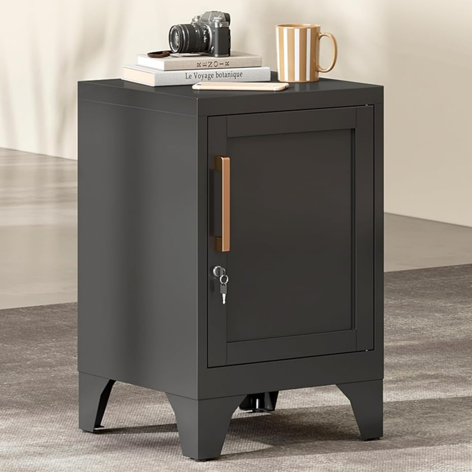 2-Tier Small Metal File Cabinet Home Office Filing Storage Cabinet with Lock NEW 2-Tier Small Metal File Cabinet Home Office Filing Storage Cabinet with Lock NEW