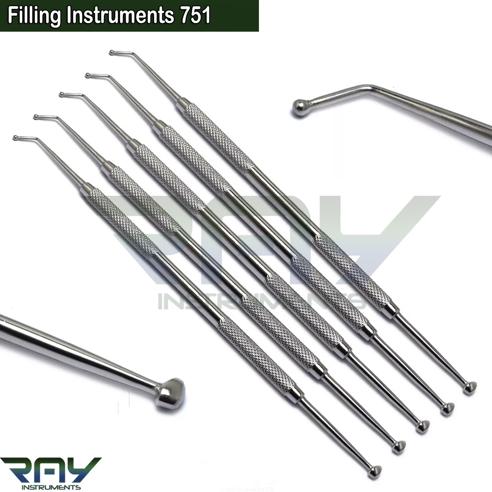 5 Pcs Dental Amalgam Ball Burnisher 27/29 Composite Cavity Filling Instruments 5 Pcs Dental Amalgam Ball Burnisher 27/29 Composite Cavity Filling Instruments