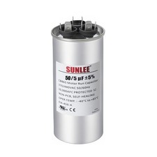 SUNLEE AC Dual Run Capacitor 50+5 uF 370V / 440V 50+5 MFD Run Capacitor for H... picture