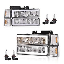 PIT66 LED DRL Headlights Assembly w/Turn Signal Fit 94-98 Chevy C/K C10 picture