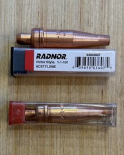 (3) NEW Radnor Victor Acetylene Cutting Torch Tips • (2) 1-1-101 & (1) 2-1-101 picture