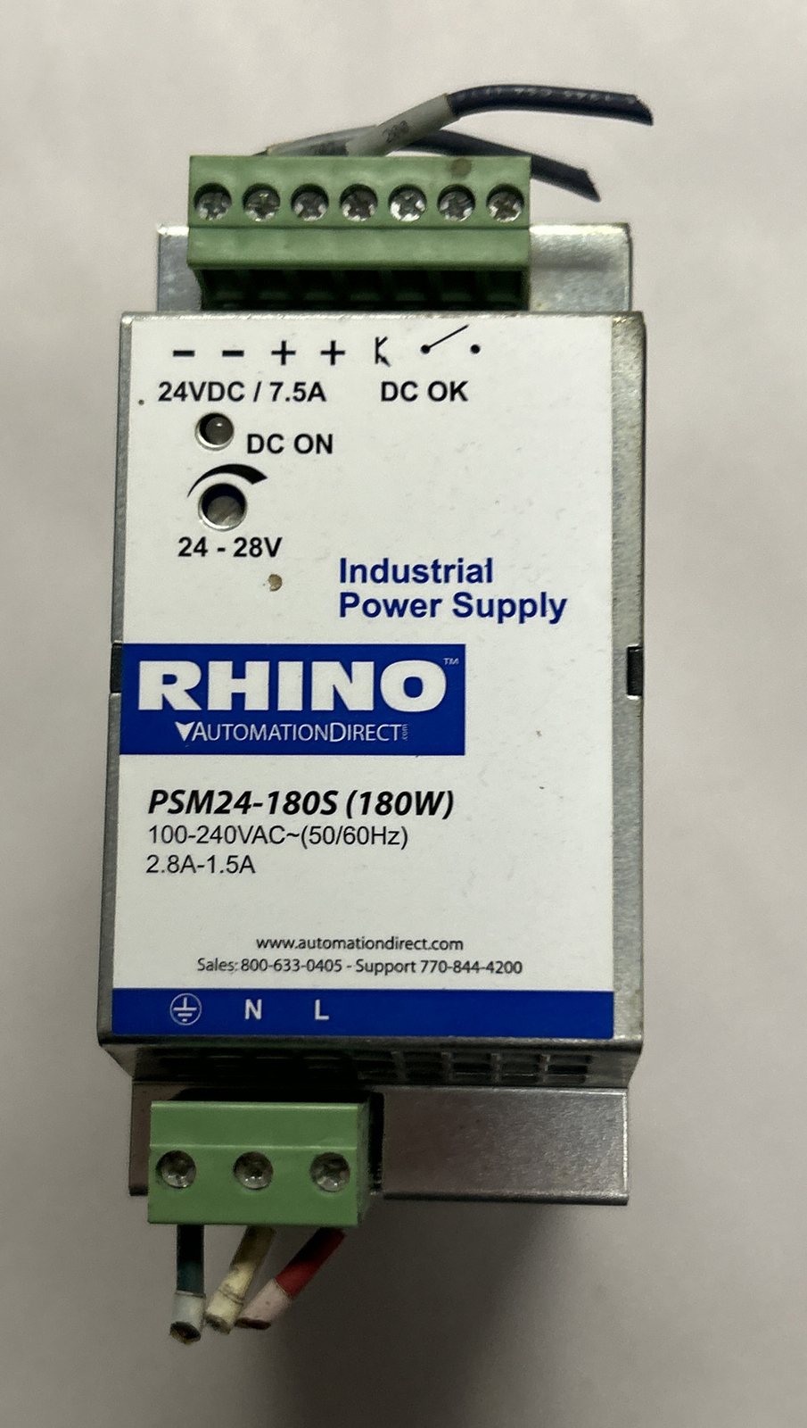 RHINO,PSM24-180S,SWITCHING POWER SUPPLY RHINO,PSM24-180S,SWITCHING POWER SUPPLY