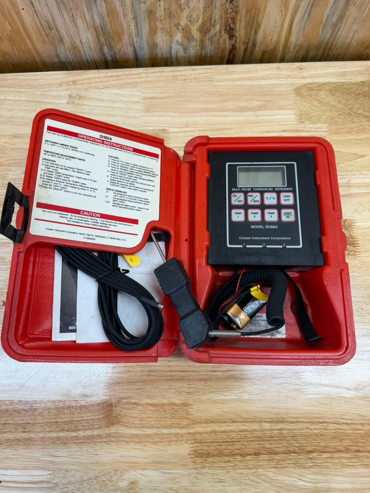 Cooper-Atkins Electro-therm SH66A Multi-Probe Digital Temperature Tester
