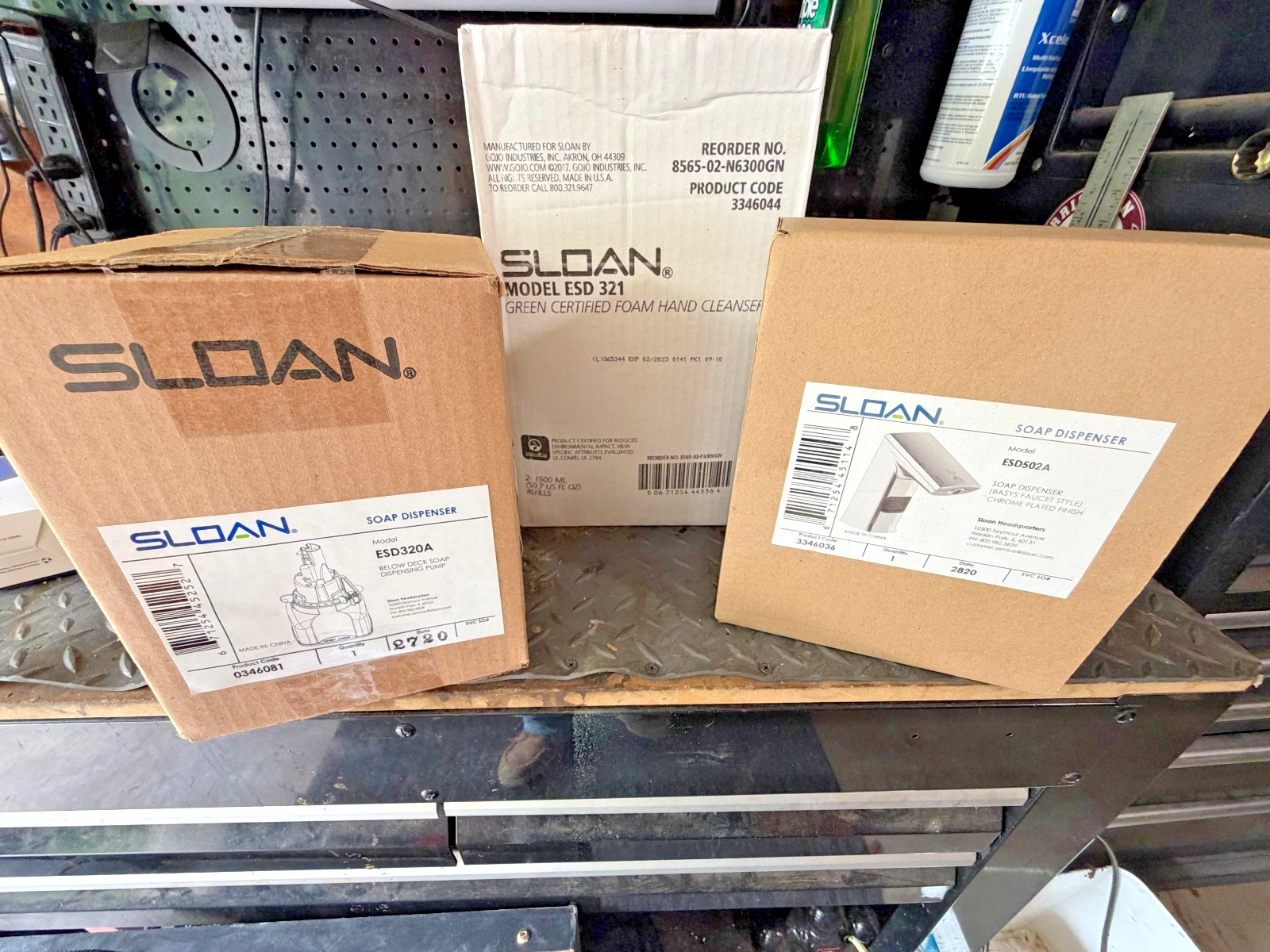 Sloan ESD500A Automatic Touchless Soap Dispenser Sensor Chrome NEW