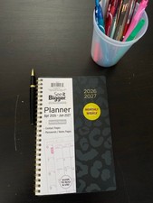 See It Bigger 2026-2027 Monthly/Weekly Planner Leopard Large Print 15-Mo NEW picture