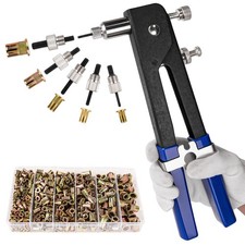 YINGKESI 430Pcs Rivet Nut Tool Kit, Metric Rivnuts Kit M8/M6/M5/M4/M3 picture