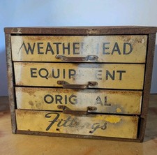 Vintage Weatherhead Original Equipment Fittings 4 Drawer Metal Cabinet Industria picture