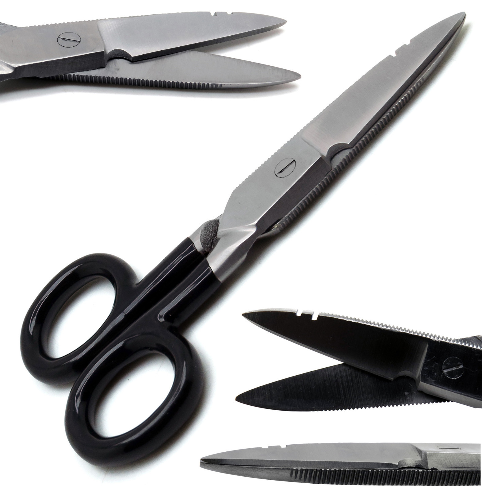 Multi-Purpose Electrician Black Scissors 5.25\