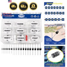 20Values Diodes Kit 1N4001 1N4002 1N4003 1N4004 1N4005 1N4006 1N4007 1N4148 1... picture