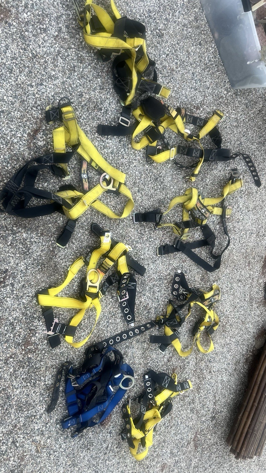 Lot of 8 Guardian Velocity Full Body Fall Protection Safety Harnesses New & Used