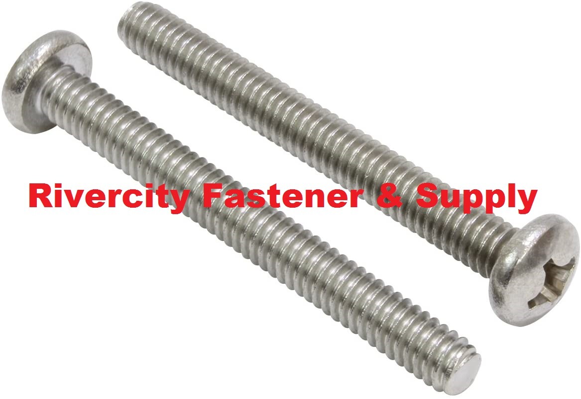 6-32x2-1/2 Phillips Pan Head Machine Screws Stainless 6x32x2-1/2 Bolt 6/32 x 2.5