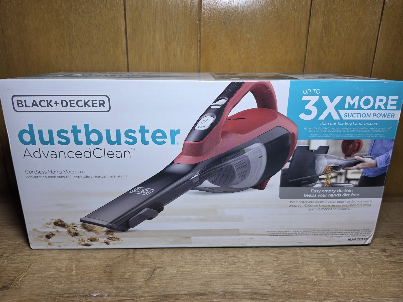 BLACK+DECKER Dustbuster AdvancedClean 12V Cordless Bagless w/ Crevice HLVA315J