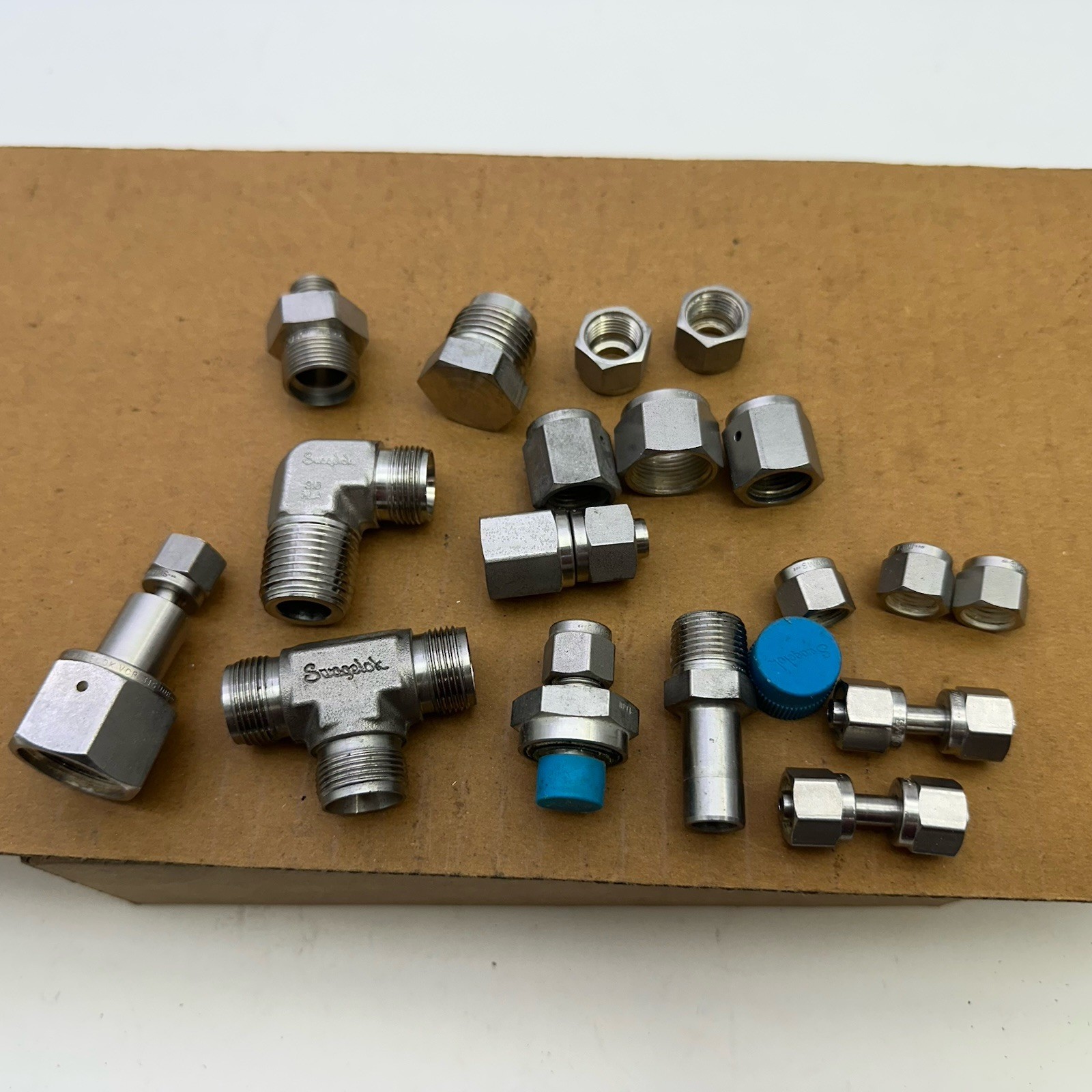 Swagelok Stainless Steel Compression Fitting Lot 316 SS MIXED LOT 1/2” 3/8”