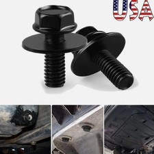 80Pcs Car Body Bolt Screws Fastener Kit M6 10mm Hex For Car Fender Splash Shield picture