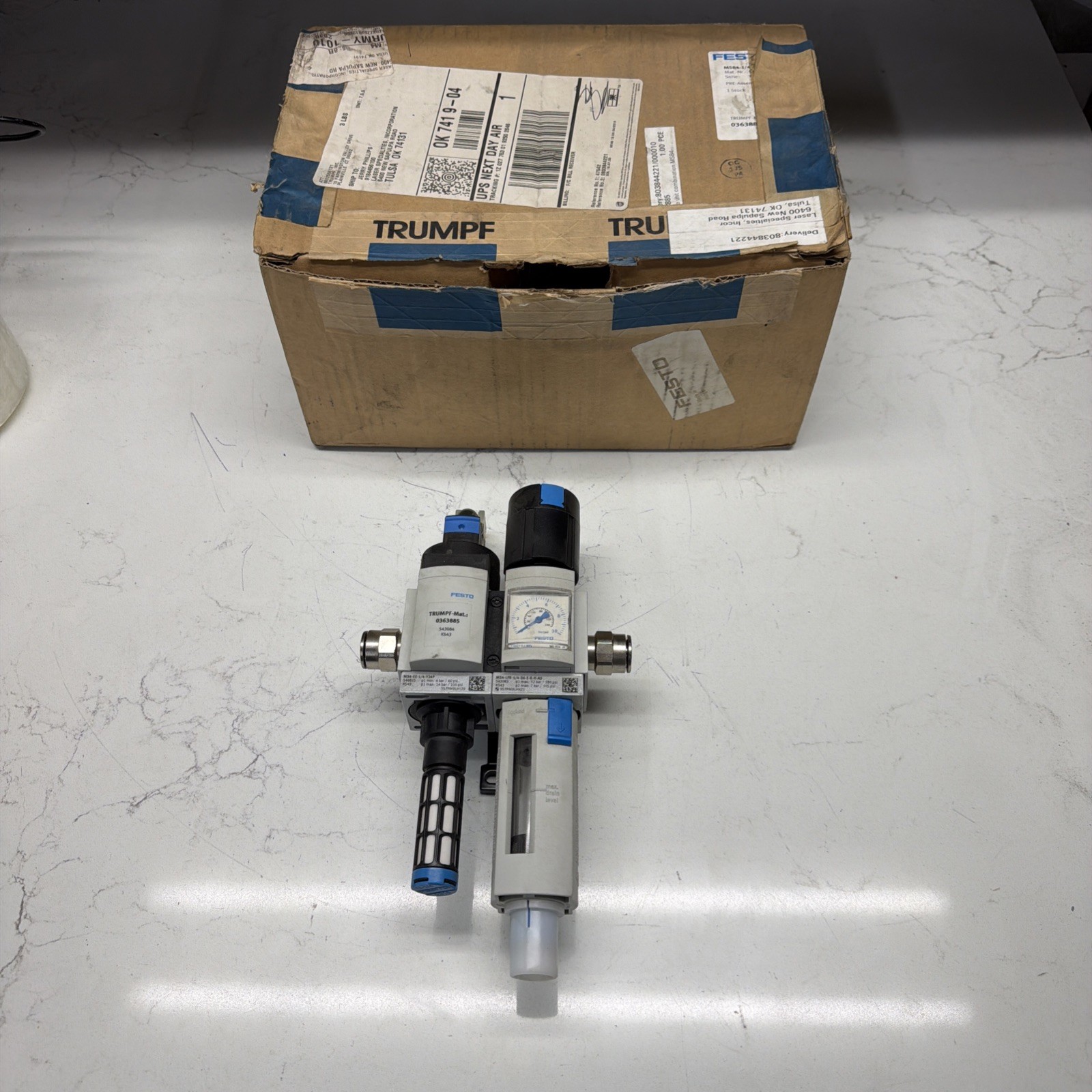 TRUMPF 0363885 (FESTO) PNEUMATIC FILTER REGULATOR