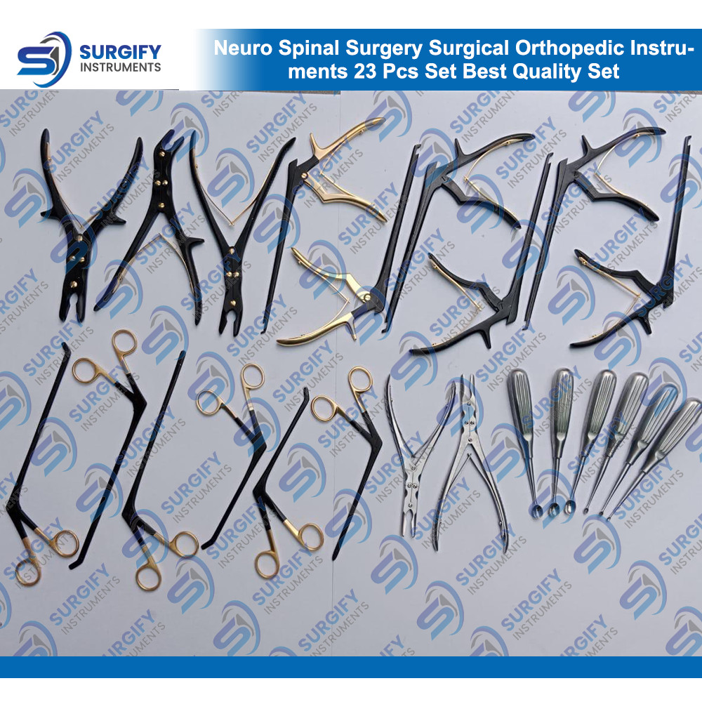 Neuro Spinal Surgery Surgical Orthopedic Instruments 23 Pcs Set Best Quality Set