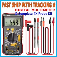 Digital Multimeter LCD Voltmeter Ammeter Ohmmeter Volt AC DC Tester Lead Meter A picture