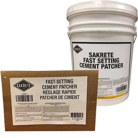 Sakrete 120029 Concrete Repair Compound, Pail, Gray, Fast Setting