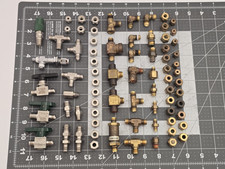 Mixed Lot of Swagelok Nupro Cajon Gas Fittings Brass & Stainless Steel picture