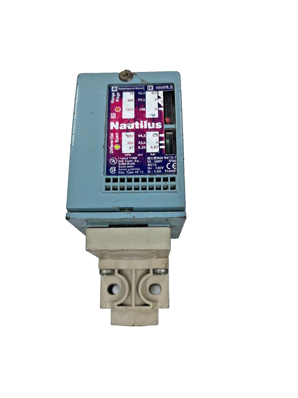 TELEMECANIQUE XMLC010B2S11 Pressure Sensor Switch 0 to 10 bar TELEMECANIQUE XMLC010B2S11 Pressure Sensor Switch 0 to 10 bar