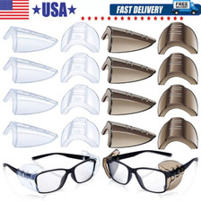 1~200Pairs Side Shields For Eye Glasses Slip On Safety Glasses Shield Universal picture