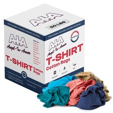 COLORED T-SHIRT / KNIT RAGS - 50 LB. BOX - SHOP RAGS - LOW  LINT RECYCLED picture