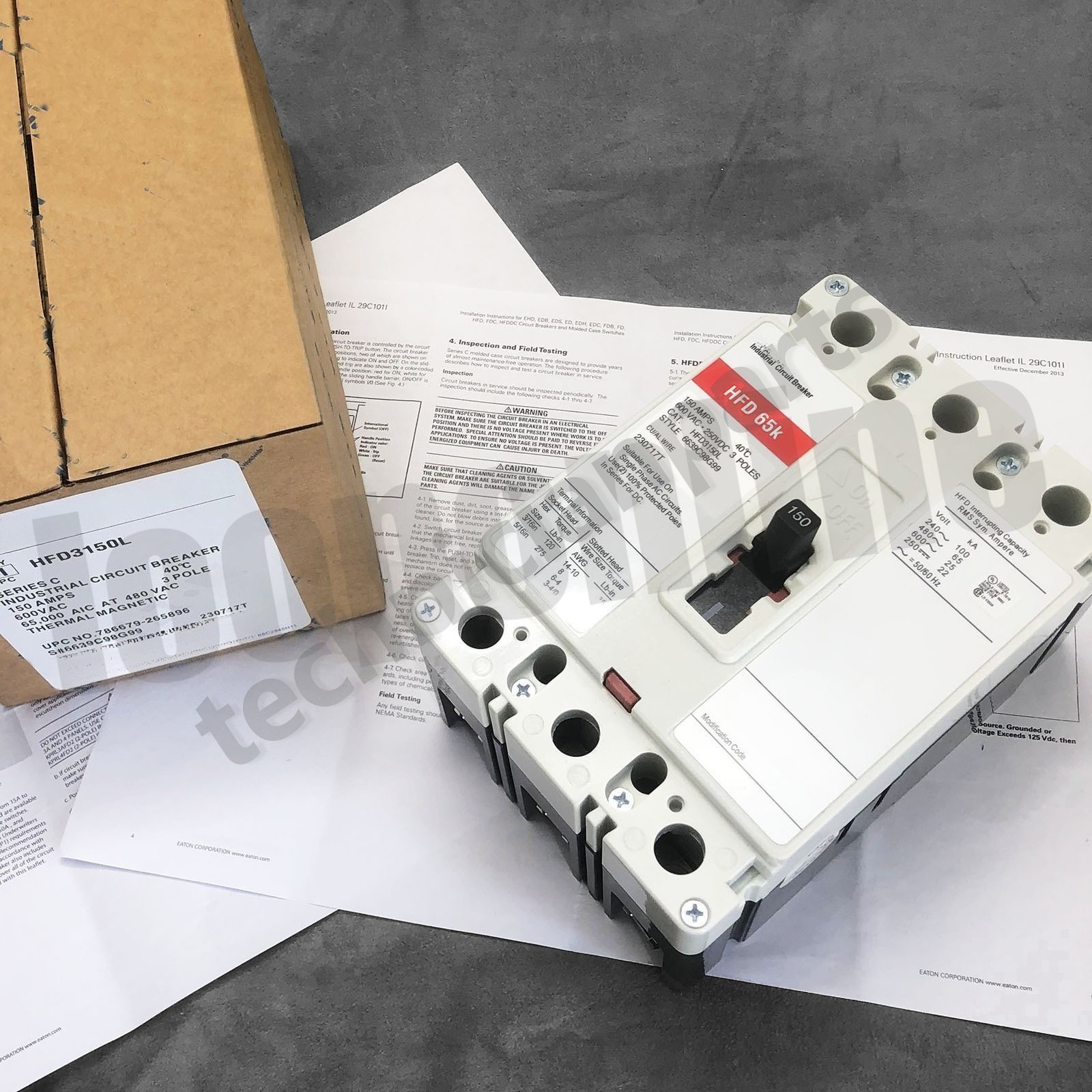1Pc Circuit Breakers HFD3150L for HFD CIRCUIT BREAKER 3P 150A 600V 65k